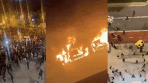 Watch: Cars set ablaze, police motorcycle torched as violence rocks Spain’s Bilbao